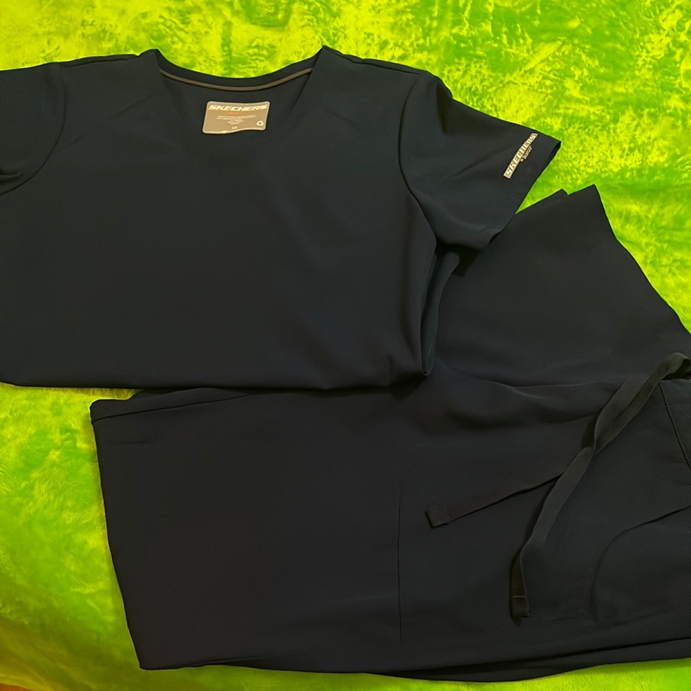 FULL NURSING SET , ANTIMICROBIAL, NAVY BLUE, REGULAR LEG, XS, SKECHERS BY BARCO